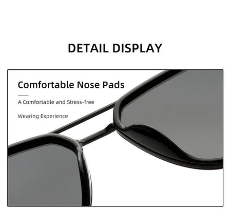 MIZHO Brand Tony Stark Iron Man Sunglasses For Men Driving Fashion COOL High Quality Driving Polarized Sun Glasses UV Protection