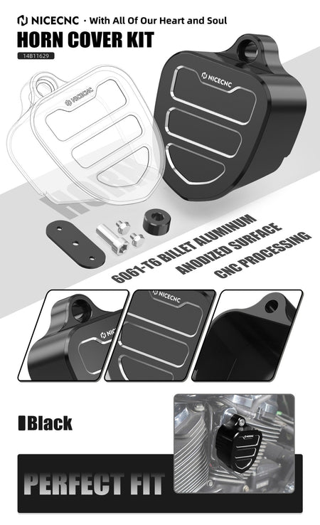 For Harley Street Glide FLHX 2017-2023 Horn Cover Kit Road King FLHR Road Glide Special FLTRXS Ultra Limited FLHTK Electra Glide