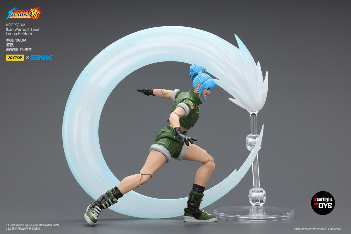 ?JOYTOY?1/18 Action Figure SNK KOF'98UM Ikari Warriors Team Leona Heidern Model Toy Gifts