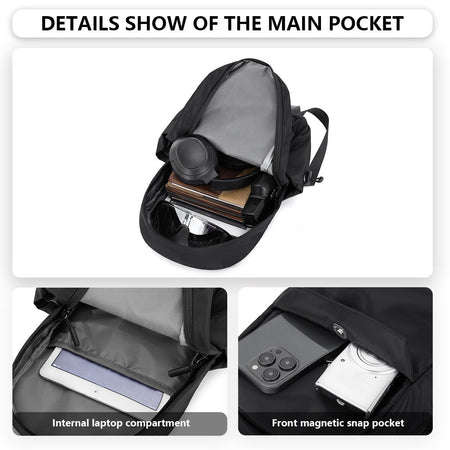 Lightweight Mini Backpack for Boys Travel, Versatile Outdoor Hiking and Mountaineering Bag, Small Backpack, Casual Small School Bag, Student Class, Fishing, Travel Conference