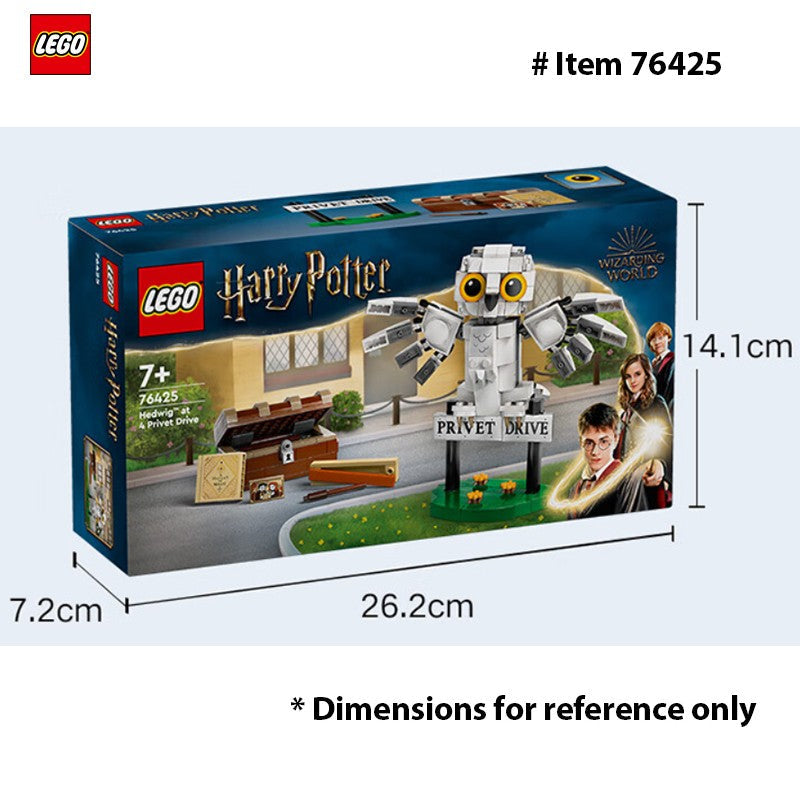 LEGO 76425 Harry Potter Hedwig at 4 Privet Drive, Buildable Fantasy Toy with a Harry Potter Owl Figure,  Gift Idea and Kids