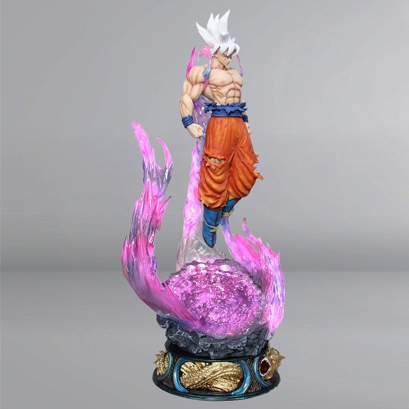 Anime Dragon Ball 25cm Super Saiyan Ultra Instinct Goku Action Figure PVC Statue Collectible Toy Gift Desktop Ornament