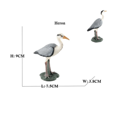 Owl Flamingo Turkey Toucan Seahawk Model Animal Figurines Plastic Bird Toy Action Figure Jungle Adventures Kids Gifts Forest zoo