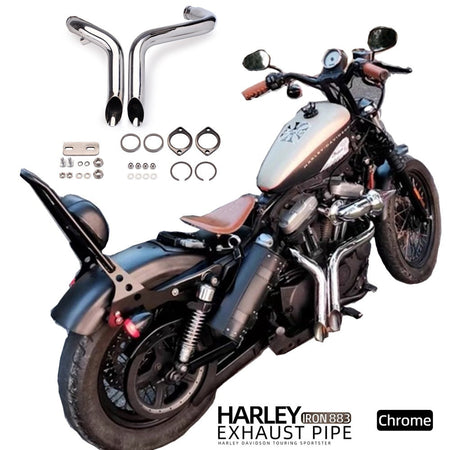 Motorcycle Exhaust Escape Sportster Motorcycle Exhaust XL883 Elbow Bike For Softail Sportster 883 1200