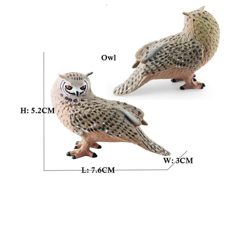 Owl Flamingo Turkey Toucan Seahawk Model Animal Figurines Plastic Bird Toy Action Figure Jungle Adventures Kids Gifts Forest zoo