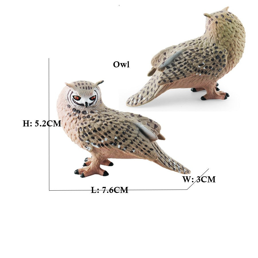 Owl Flamingo Turkey Toucan Seahawk Model Animal Figurines Plastic Bird Toy Action Figure Jungle Adventures Kids Gifts Forest zoo