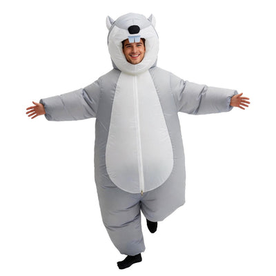 Cartoon Squirrel Inflatable Costume Mascot Adult Parade Character Cosplay Animal Birthday Halloween Party Event Set