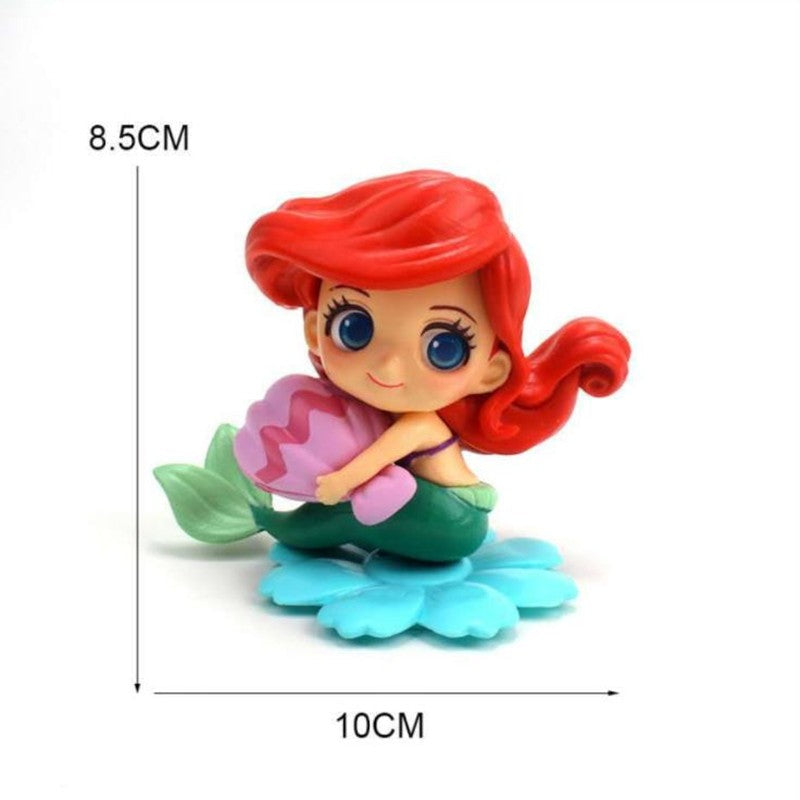 5 style Cartoon Q Posket Mermaid Princess Little Mermaid Super Premium Figure PVC Model Collecting toys Toy girls gift