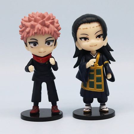 7 Pcs/Pack Q Posket Jujutsu Kaisen 9cm Figure Satoru Gojo Itadori Yuji Geto Suguru Nobara Megumi Collection Character Ornaments
