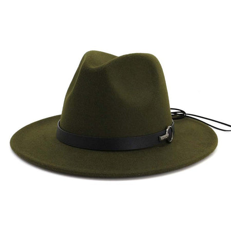 QBHAT Women Men Wide Brim Wool Felt Jazz Fedora Hats Panama Style Cowboy Trilby Party formal Dress Hat Large Size Yellow white