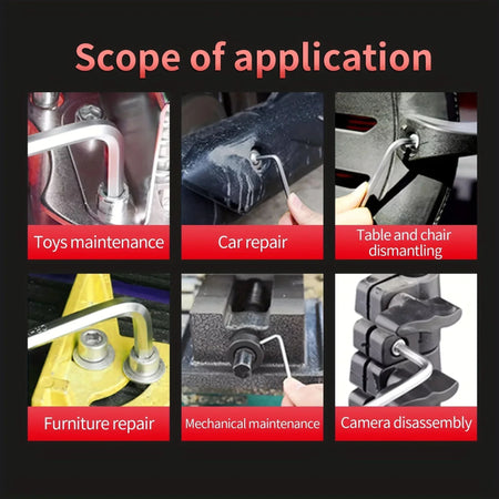 8pcs Allen Wrench Metric Wrench Inch Wrench L Wrench Size Allen Key Short Arm Tool Set Easy To Carry In The Pocket 2025
