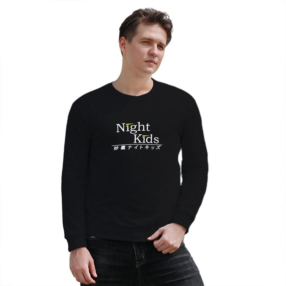 Myogi Night Kids INITIAL D?WHITE PRINT? Pullover men wear anime clothing men's clothing tracksuit men hooded sweatshirts