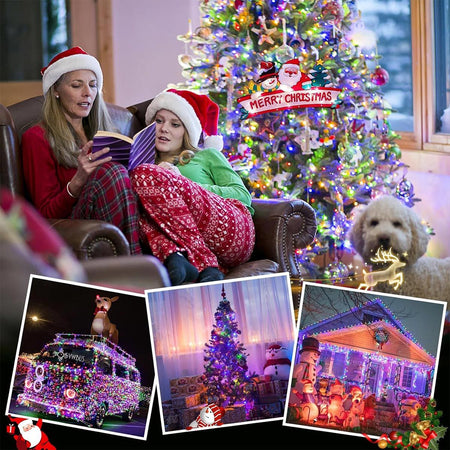 LED Christmas Lights 5/10/20M 220V Waterproof Fairy Lights Outdoor Garden Tree Home Halloween Party Holiday Decoration Lighting