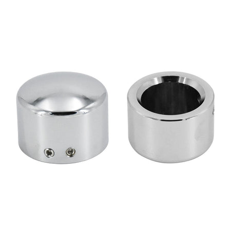 2pcs Motorcycle Front Axle Nut Cover Cap Bolt Black/Chrome For Harley Touring Softail Breakout Dyna Street Bob V-Rod Sportster