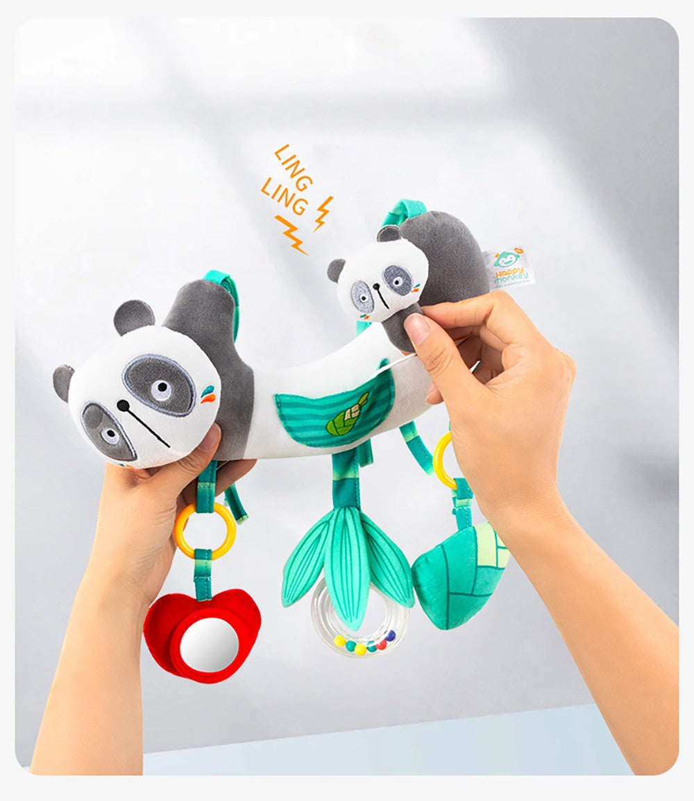 Baby Baby Stroller Arch Toys Car Seat Activity Hanging Toy Infant Soft Plush with Sound Wind Chimes Dolls for Babie Newborn Gift