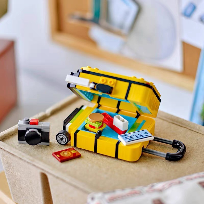 Lego 40817 Yellow Suitcase Kidsren's Building Educational Building Blocks Toy Birthday Gift for Boys and Girls