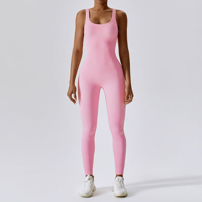 Spring Seamless One-Piece Yoga Suit Dance Belly Tightening Fitness Workout Set Stretch Bodysuit Gym Clothes Push Up Sportswear