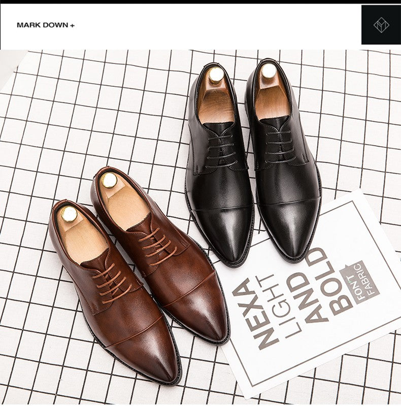 Classic Oxford Leather Shoes For Men Casual Business Wedding Shoes High Quality Men's Dress Formal Social Leather Shoes Male
