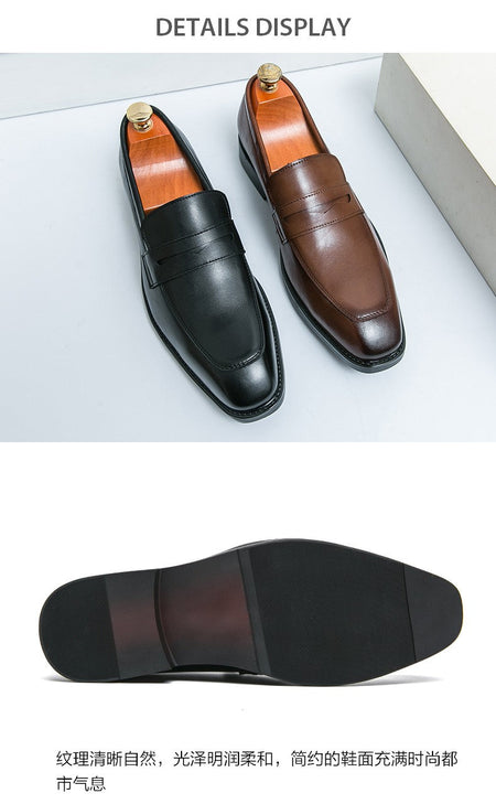 Men's Dress Shoes Classic Casual Business Leather Shoes Men Retro Oxfords Formal Social Wedding Office Leather Shoes For Men