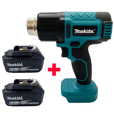 Makita Digital Display Electric Air Guns Cordless Heat Gun 2 Nozzles Industrial Shrink Wrapping Hot Air Gun for 20V Battery