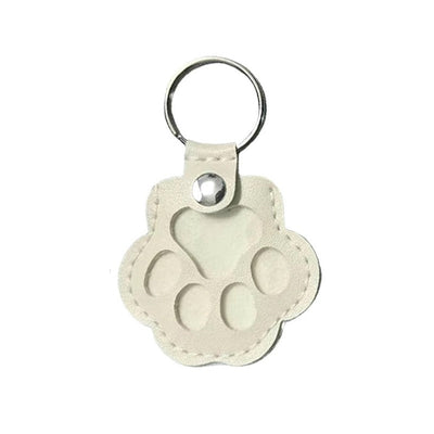 Pet Hair Memorial Keychain PU Leather Keepsake Locket for Cat Dog Fur Pet Hair Storage Pendant Handbag Hanging Accessories
