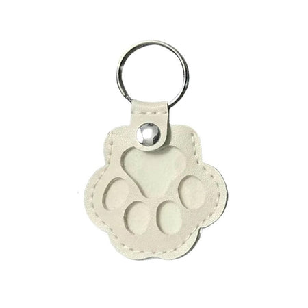 Pet Hair Memorial Keychain PU Leather Keepsake Locket for Cat Dog Fur Pet Hair Storage Pendant Handbag Hanging Accessories