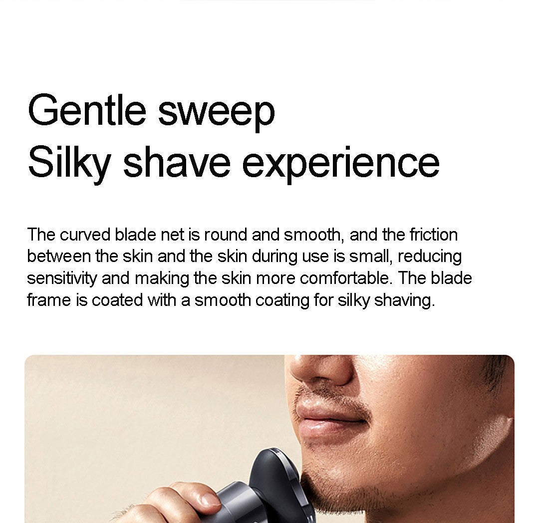 Mijia Electric Shaver S302 LED Digital Display IPX7 Waterproof 800mAh Tpye-C Rechargeable Razor Shaver for Men