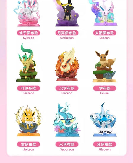 9 Style Pokemon Figures Eeveelution Espeon Sylveon Glaceon Leafeon Vaporeon Umbreon Flareon Anime Figure Pocket Monster Toy