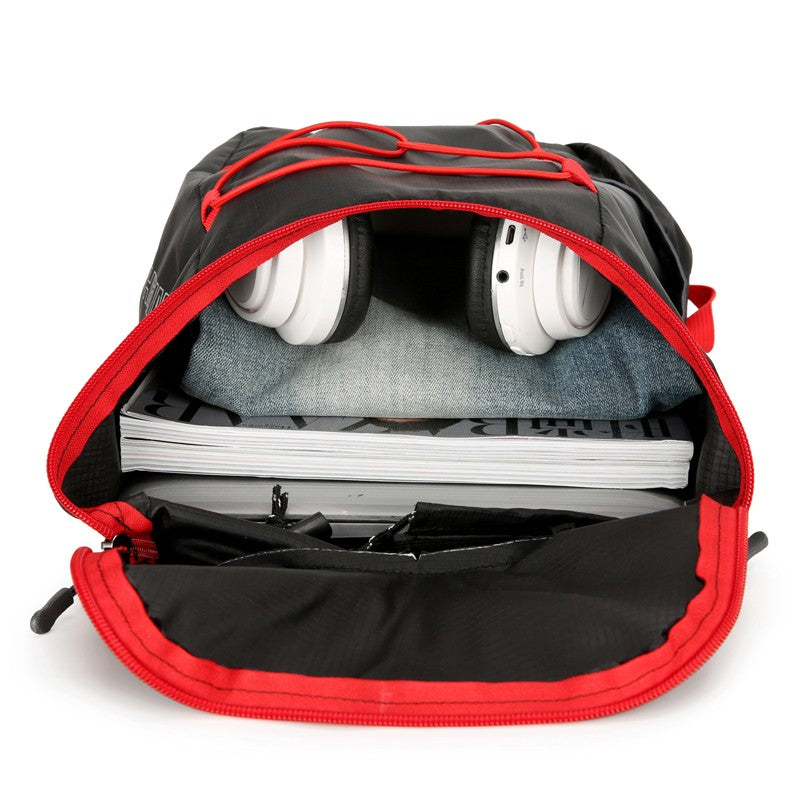 The foldable nylon outdoor lightweight backpack, simple handbag and hiking bag are suitable for outdoor sports and travel