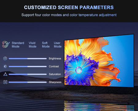 Flixtone 4000 Ansi  Full HD Projector 4k D10S 3G 128 G Beam Projectors Home Theater Video Android 15 Samrt TV Beamer for Movies