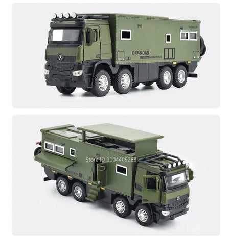 1:24 NOMADISM Raptor F150 RV Alloy Model Car Toy Metal Diecast Miniature Off Road Vehicle Models Sound Light Toys For Kids Gifts