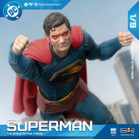 2026Hot Fondjoy Battle Damaged Superman Action Figure David Corenswet 1/9 New Superman Figure Pvc Joint Movable Kid Toy Boy Gift
