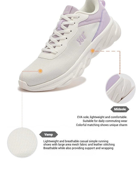 361 Degrees Women's Sneakers Retro Platform Sole Breathable Mesh All-Day Comfort Lightweight  Fitness Female Sneakers 682522230
