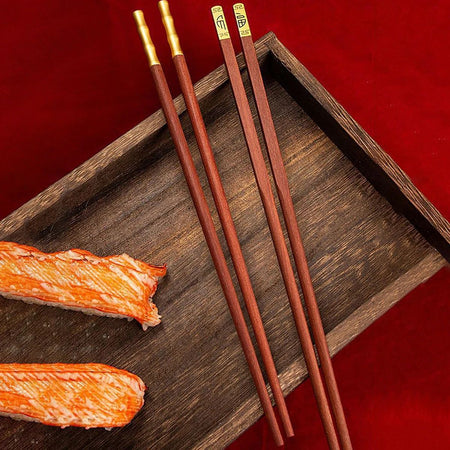 5/6/8/10Pairs Reusable Chopsticks Tableware Handmade Japanese Natural Wood Chopsticks Sushi Food Wooden Chopsticks Non Slip Easy