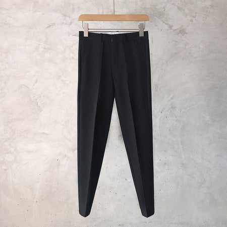 Slim Fit Trousers for Men Tressed Man Suits Pants Cheap Summer 2025 New in Dress Work Wear Elegant Suit Pants Clothes Z107