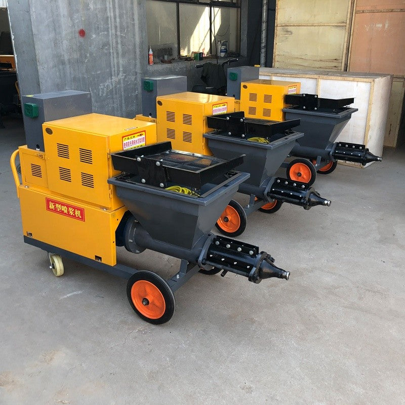 High Capacity Mortar Spraying Machine Electric for Large Area Wall Plaster Cement Efficient Rendering Pump