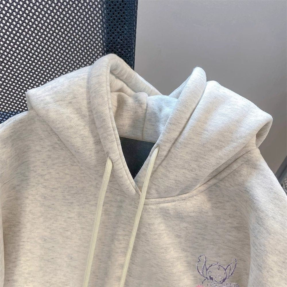 Cute Cartoon Stitch Series Fashion Sweater Kawaii Disney Peripheral Autumn New Trendy Oversize Hooded Jacket Gift for Friends