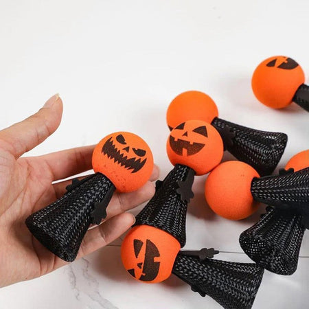 Halloween Bouncing Pumpkin Gifts Halloween Decorations Pressing Bouncing Pumpkin Ornament Day of The Dead Party Favors Gifts