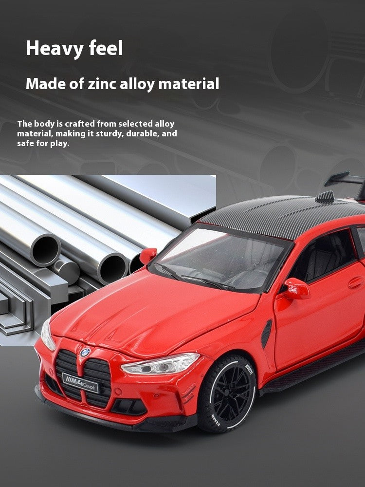 1/32 BMW M4 Coupe Sports Car Alloy Die Casting Model Collection Miniature Desktop Ornaments Miniauto Mini GT Holiday Gift Boy