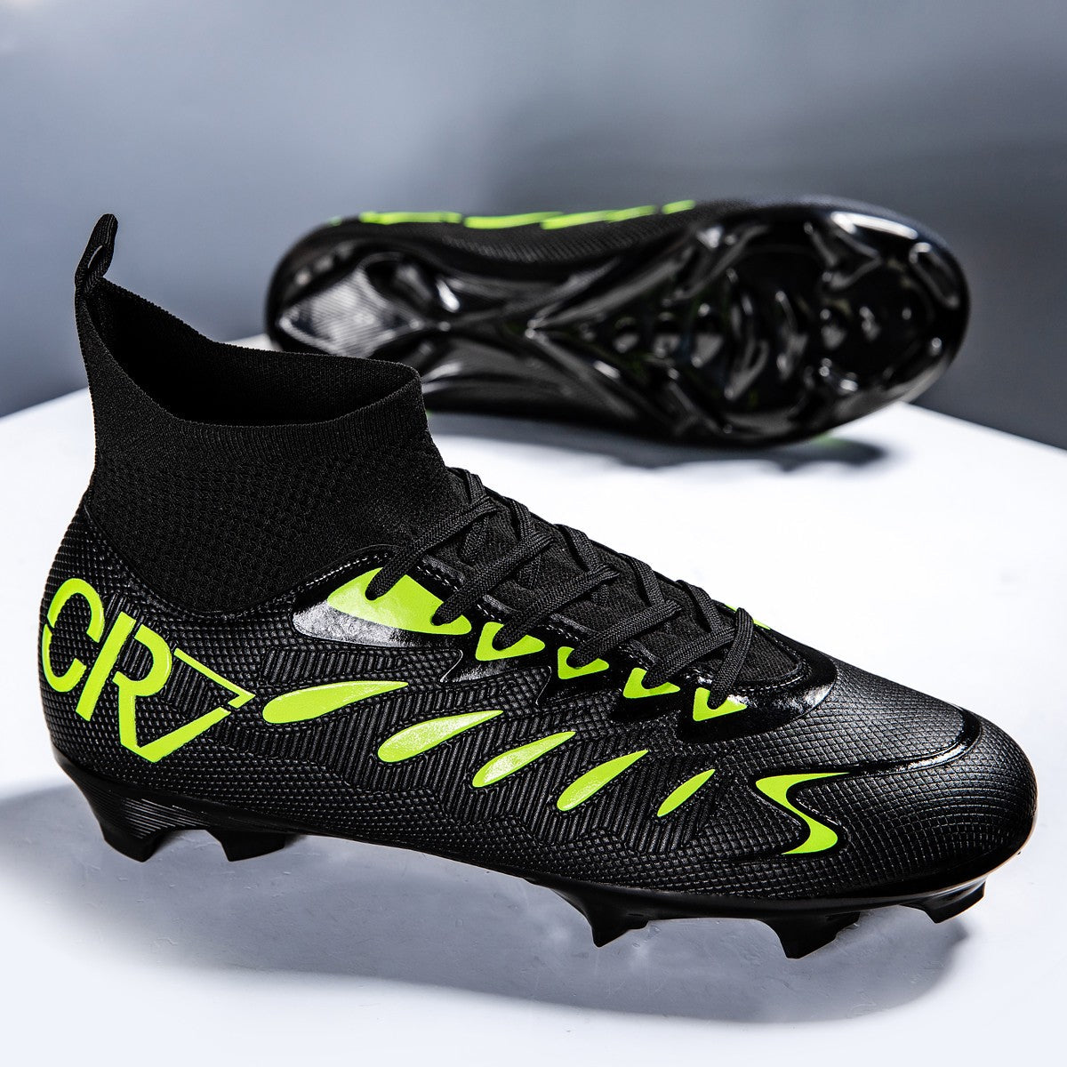 High Ankle Sports Footwear Fg/Tf Kids Soccer Cleats Football Boots Professional Men's Soccer Shoes