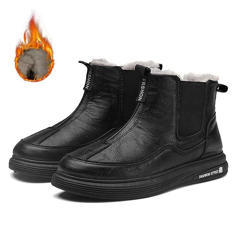 Men's Winter Boots and Cold-proof Boots 2025 Men's Winter High-quality Warm High-top Cotton Shoes Outdoor Thick-soled Snow Boots