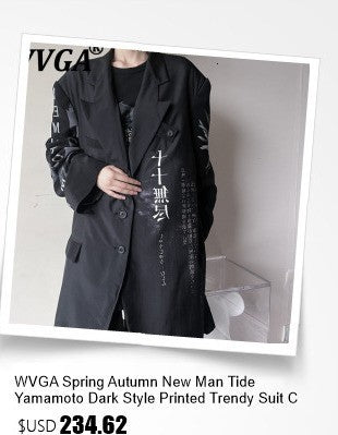 WVGA Spring Autumn New Man Tide Yamamoto Trendy Linen Blazer Niche Chic Casual Turn-Down Collar Long Sleeve Suit Coat Ins W13673
