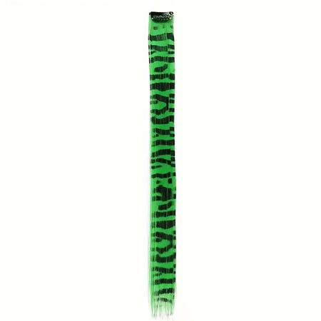 LUPU Synthetic Feather Hair Extension Colorful Fake Hair Clip In One Piece Hairpiece For Women Cosplay Party Y2K Style