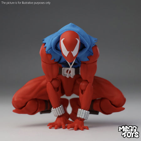 New Messtoys 1/12 Scale Spider Man Action Figures Scarlet Hero Kids Toy Spiderman in Vest and Hoodie Cloth Outfit Model Gift Toy