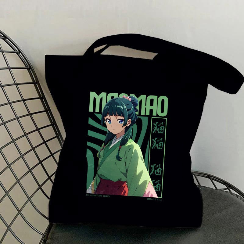 Hot Anime The Apothecary Diaries Printed Canvas Bag Messenger Bag Cute Fun Handbag Women Men Casual Tote Bag Gift