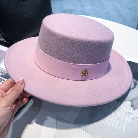 spring autumn fashion beach 2025 Women's hat fedoras elegant chapel Men's panama hat fascinator Wedding picture felt Bowler new