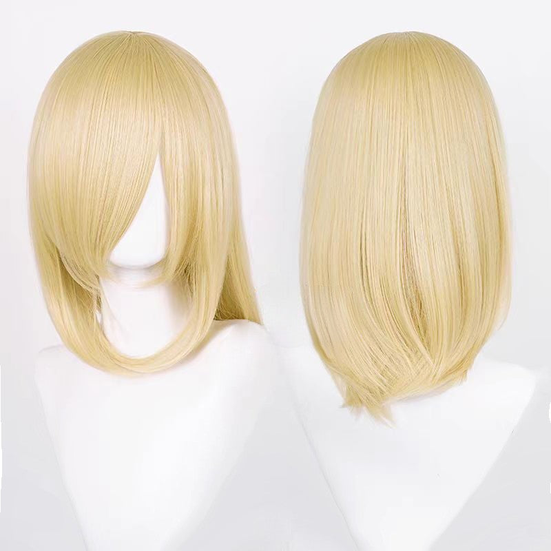 Cosplay Wigs Multicolor 16 Inch Short Straight Men's Wig Synthetic Heat Resistant Wigs for Anime Cosplay Halloween Party Use