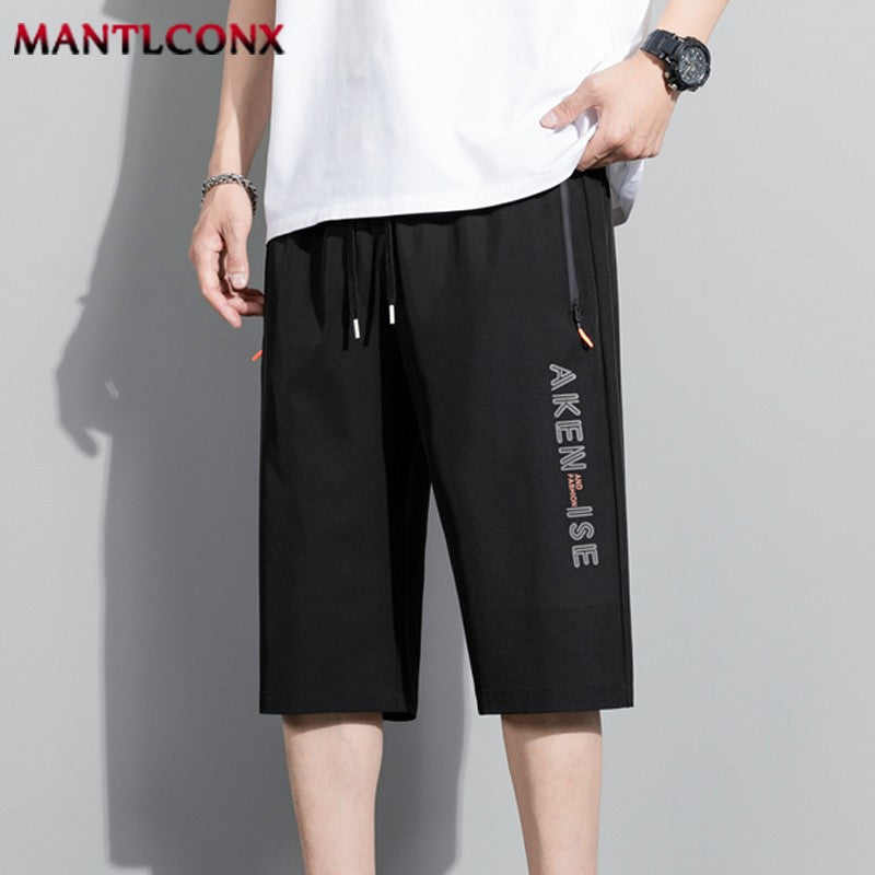Fashion Casual Board Shorts Men's Shorts Summer Quick Dry Stretch Shorts for Men Jogging Running Short Pants Male Bottom Black