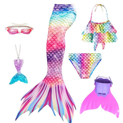 Mermaid Costume for Mermaid Tail for Swimming Can Add Monofin Fin Ariel Mermaid Costumes Cosplay BiSwimsuit set gift