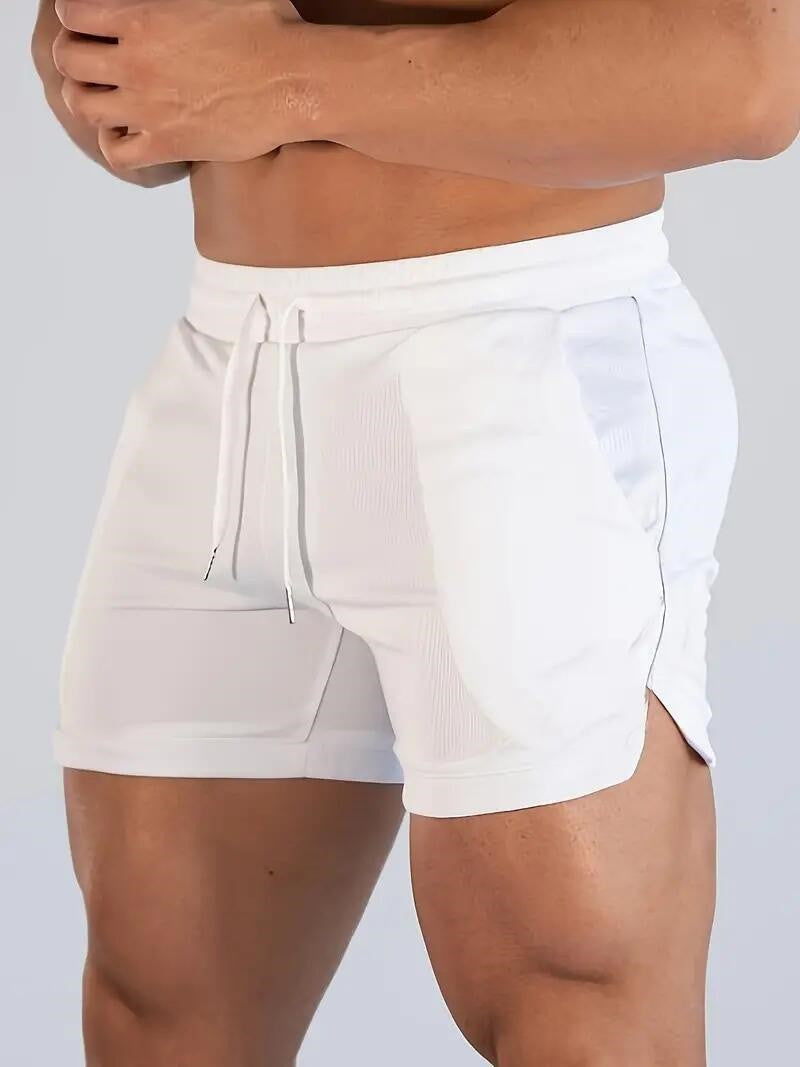 2024 Latest, Fast Drying Breathable Muscle Running Shorts, Marathon Seven Legs, Fitness Beach Pants, Tight Mesh Fabric, Hip Hop